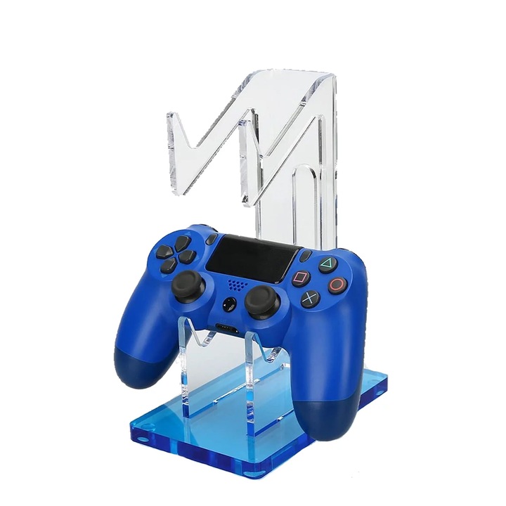 PadForce® kontroller tartó kompatibilis Xbox, PS5, PS4, Switch, Headset, kábelrendező, 2 bővítőhely - Kék