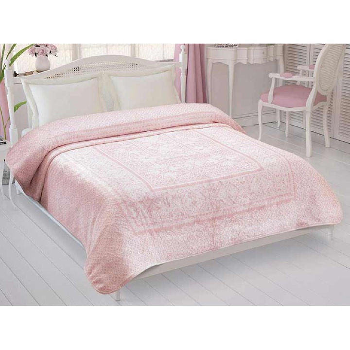 Одеяло, TAC, модел 12314, за легло 2 човека, 220 х 240 см, Розово