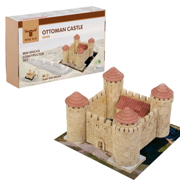 Set constructie caramizi Wise Elk - Castelul Otoman, 1000 piese