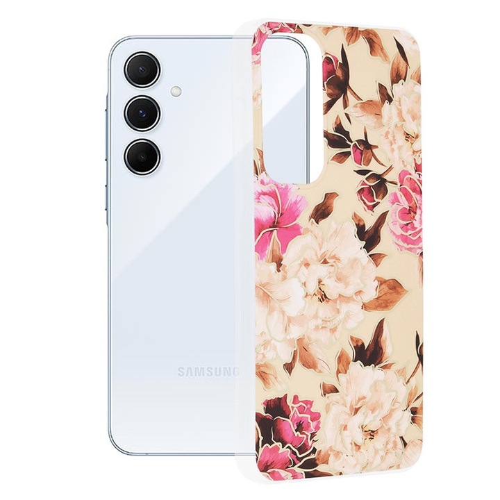 Кейс за Samsung Galaxy A55 5G, Sol Protect, Flower Art