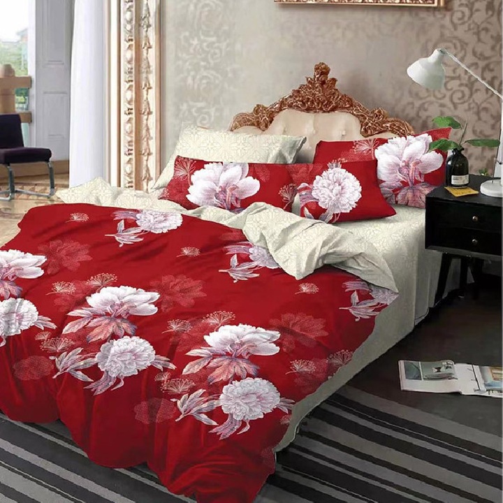 Set Lenjerie de Pat Dublu, Model 41327, Finet, 6 Piese