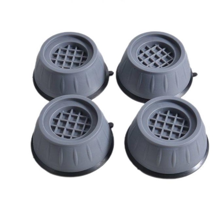 Set 4 picioare-suporturi antivibratie, antizgomot si antialunecare, universal, gri, 4x8.6cm