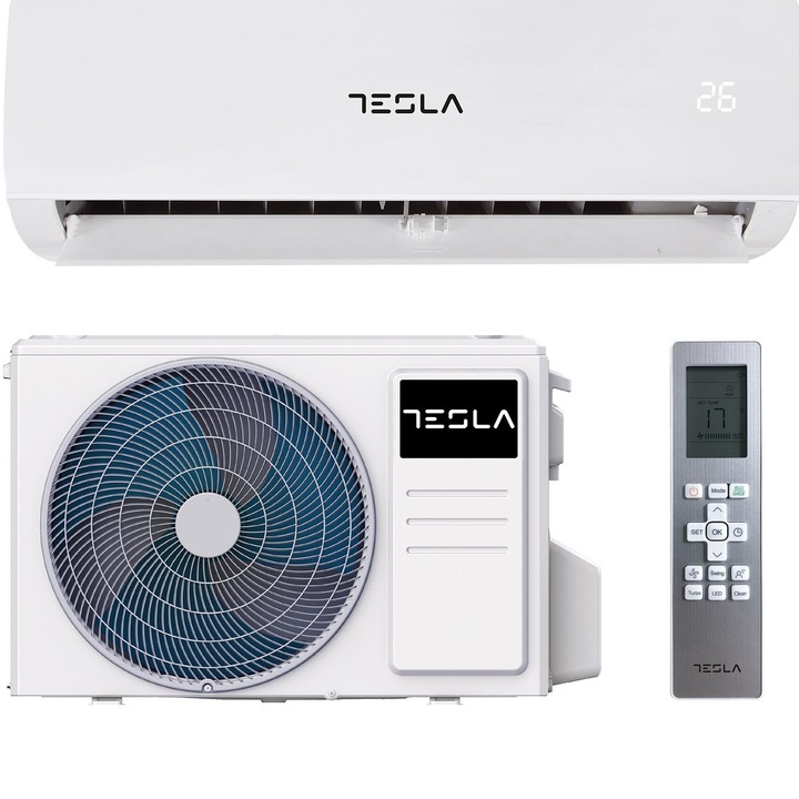 Aparat de aer conditionat Tesla Select 18000 BTU WI-FI, Clasa A++, functie I Feel, Filtru lavabil, TM52AF21, alb