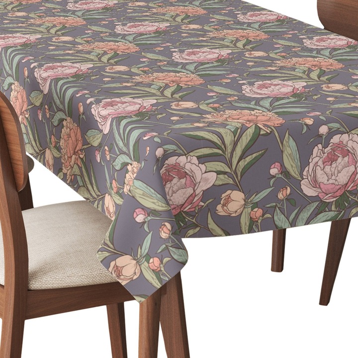 Abrosz, Virágok 4, Poliészter, Téglalap, Méret: 140 cm x 500 cm, TDX661/500