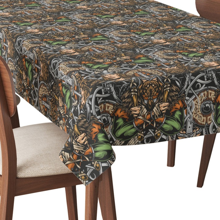 Abrosz, Vikingek, Poliészter, Téglalap, Méret: 140 cm x 500 cm, TDX651/500