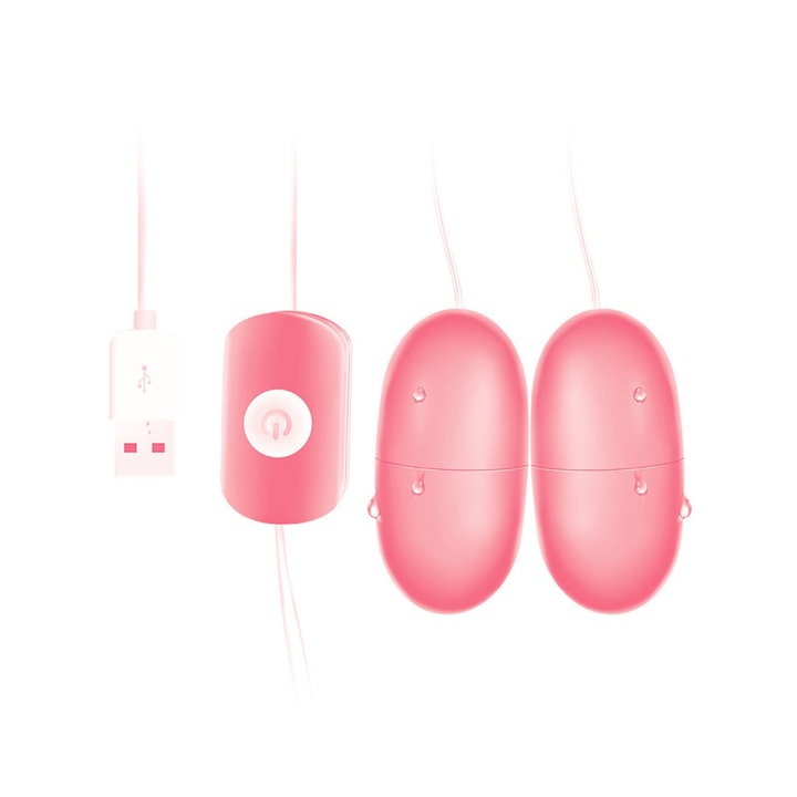 OEM G-pont vibrátor, vízálló, rózsaszín, 5x1,5 cm, USB