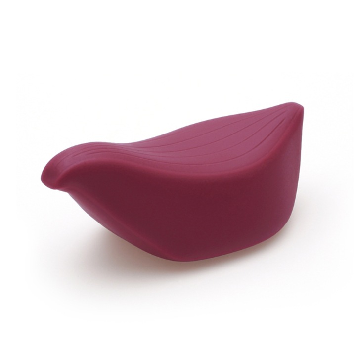 Vibrator clitoridian Iroha by Tenga Tori, silicon ultra-moale, rezistent la apa, rosu inchis