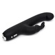 Vibrator Rabbit Slimline G-Spot Happy Rabbit, Silicon, Rezistent la apa, Negru