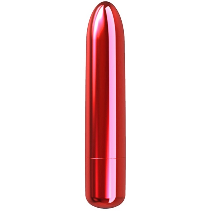 Вибратор PowerBullet, Куршум, Заострен връх, 10 функции, Розов, 10 см