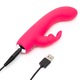 Vibrator Mini Rabbit Happy Rabbit, USB Reincarcabil, 15.2 cm, Roz