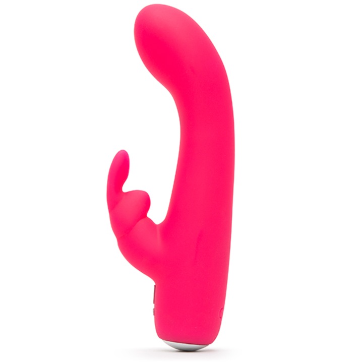 Vibrator Mini Rabbit Happy Rabbit, USB Reincarcabil, 15.2 cm, Roz