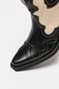 Steve Madden, Ghete cowboy de piele Waynoa, Negru/Crem