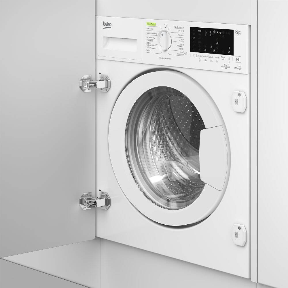 Masina De Spalat Rufe Incorporabila Cu Uscator Beko WDWI85141, 8/5 Kg, 1400 Rpm, Alb