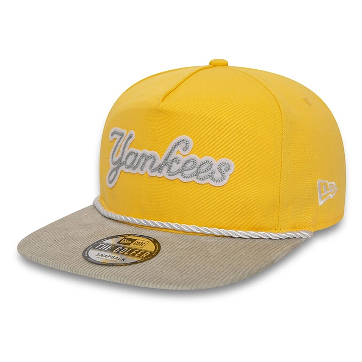 Шапка New Era със закопчаване NY Yankees, жълта, Жълт
