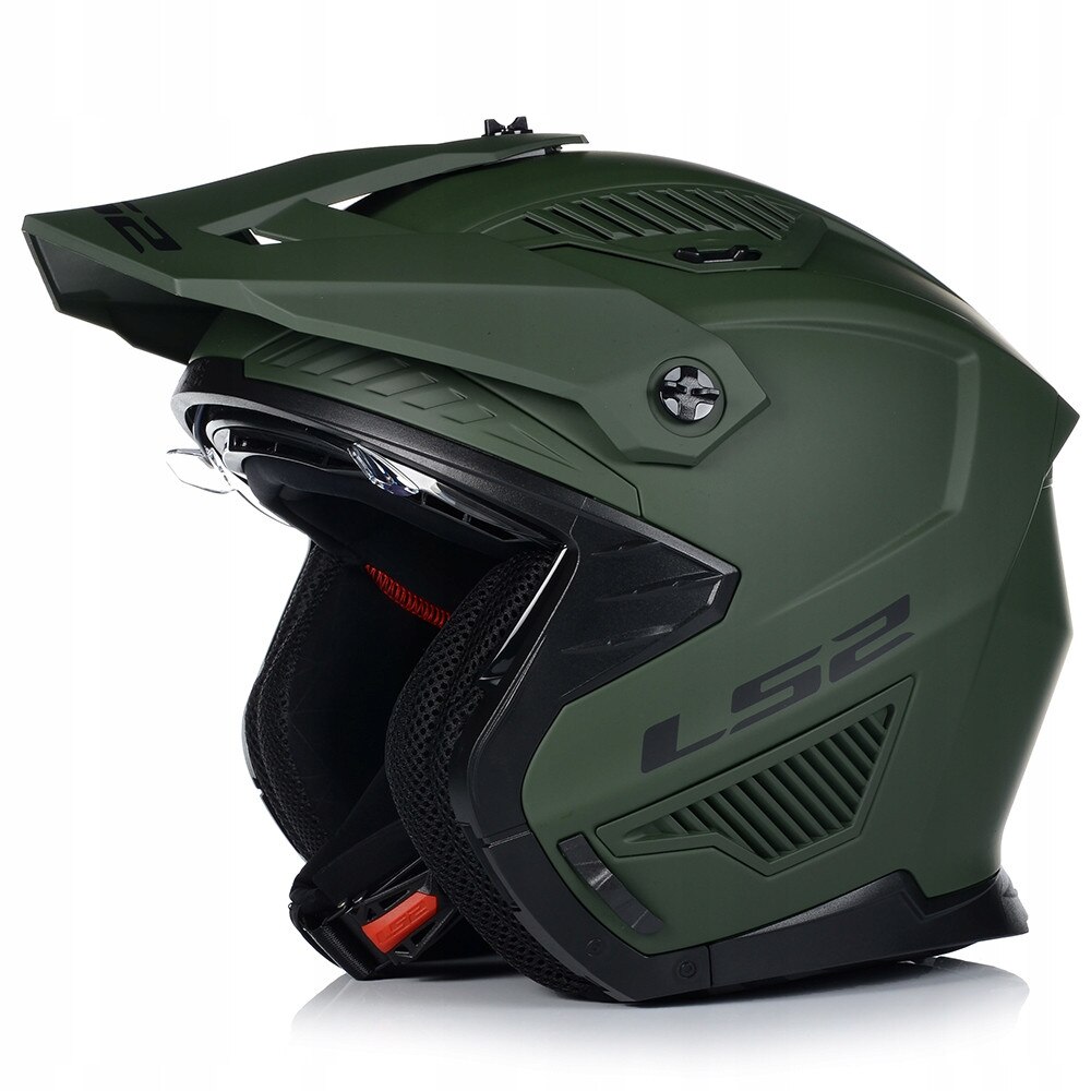 Casca Moto, LS2 OF606 Drifter Mili, Verde, Vizor 2X, Protectie UV