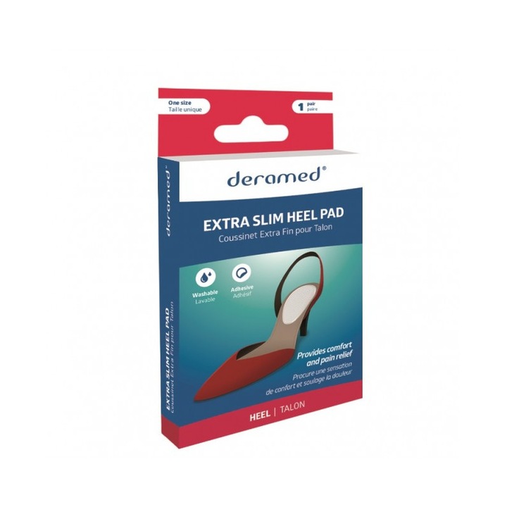 Taloneta silicon extra slim, orteza ce protejeaza talpa si amelioreaza durerea, Deramed