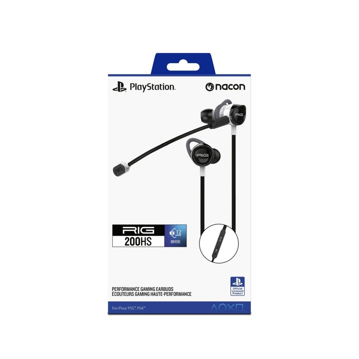 Nacon RIG 200 HS White Gamer Fülhallgató (PS5)