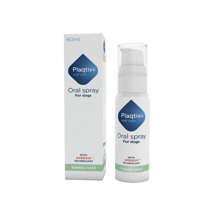 Spray bucal pentru caini si pisici Plaqtiv+ Oral Care, 60 ml