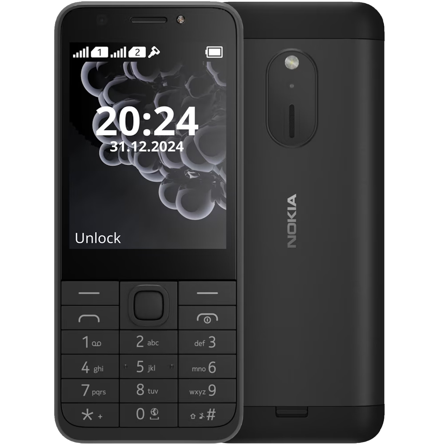 Telefon mobil Nokia 230 (2024), 2.8", Dual SIM Black