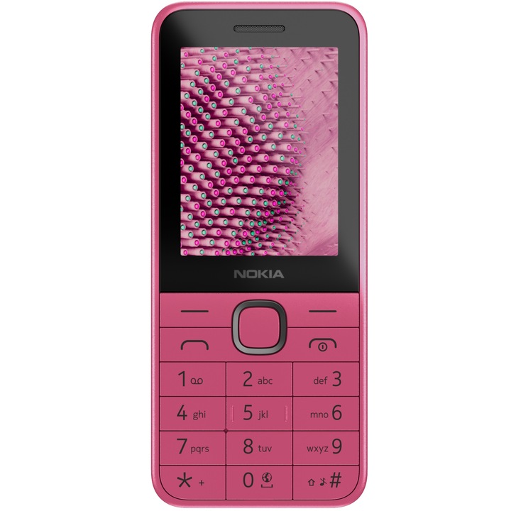 Telefon mobil Nokia 225 (2024), Dual SIM, 4G, Pink