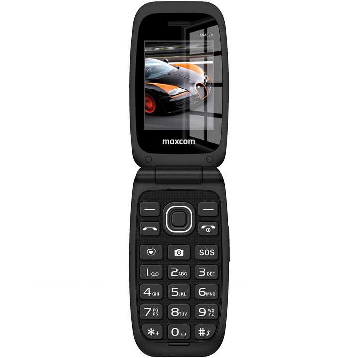 Мобилен телефон Maxcom MM828 4G, Dual SIM, Black