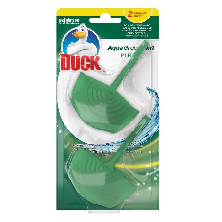 Odorizant wc 2x36 gr, Duck Anitra Aqua Green
