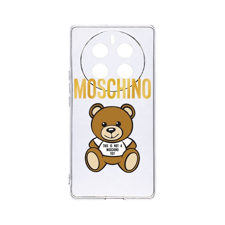 Husa BestCase® Clear Silicon 2MM, Compatibila Cu Realme 12 Pro Plus, It's Not a Moschino Bear, Antisoc, Protectie Camera, Margini ridicate pentru protectia ecranului, T 880
