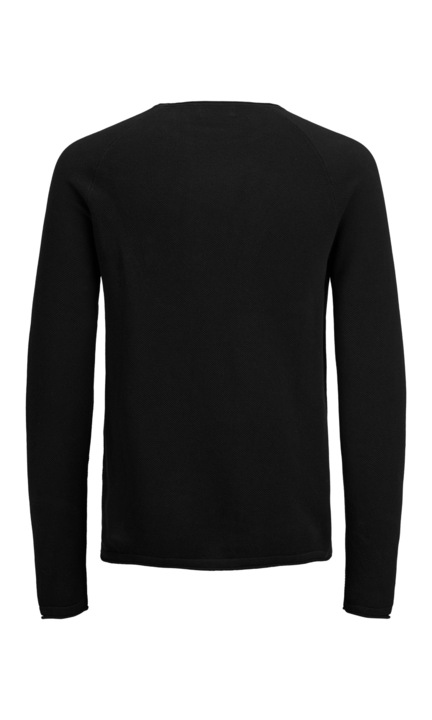 JACK & JONES férfi pulóver, 170003, pamut, S INTL, fekete