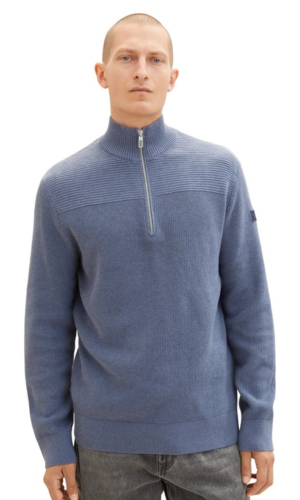 Férfi pulóver TOM TAILOR, 6314, Pamut, Kék