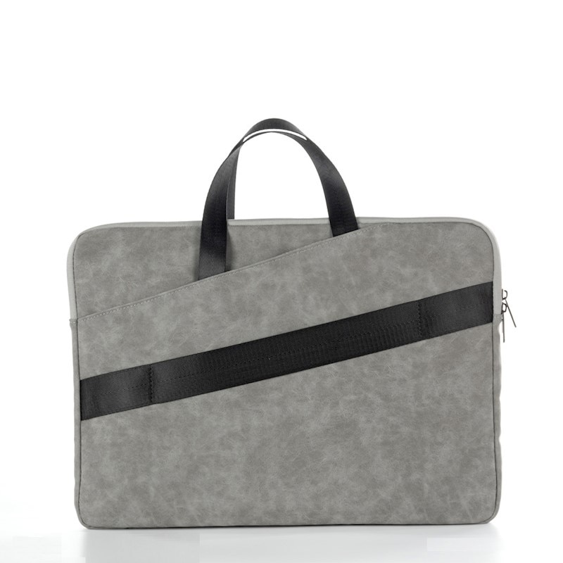 Geanta laptop, XO CB05, pentru pana la 15”, Captusita, Fermoare rezistente, 5 compartimente, Absorbtie socuri, gri