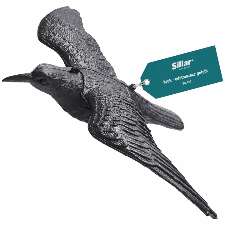 Cioara decorativa artificiala pentru a speria pasarile nedorite, 8x40x57 cm