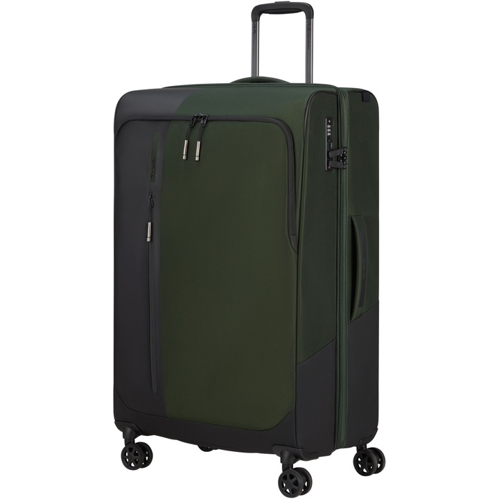 Troler extensibil Samsonite Biz2Go TRVL Spinner, 77x48x29/32 cm, 106/116 litri, verde