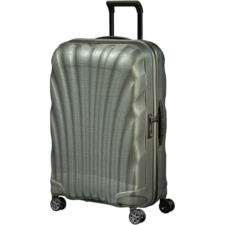 Troler Samsonite C-Lite Spinner 69x46x29 cm, 68 litri, metalic verde