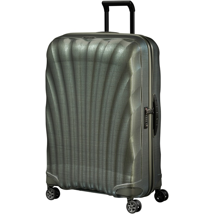 Куфар с колелца Samsonite C-Lite Spinner 75x51x31 см, 94 литра, Зелен металик