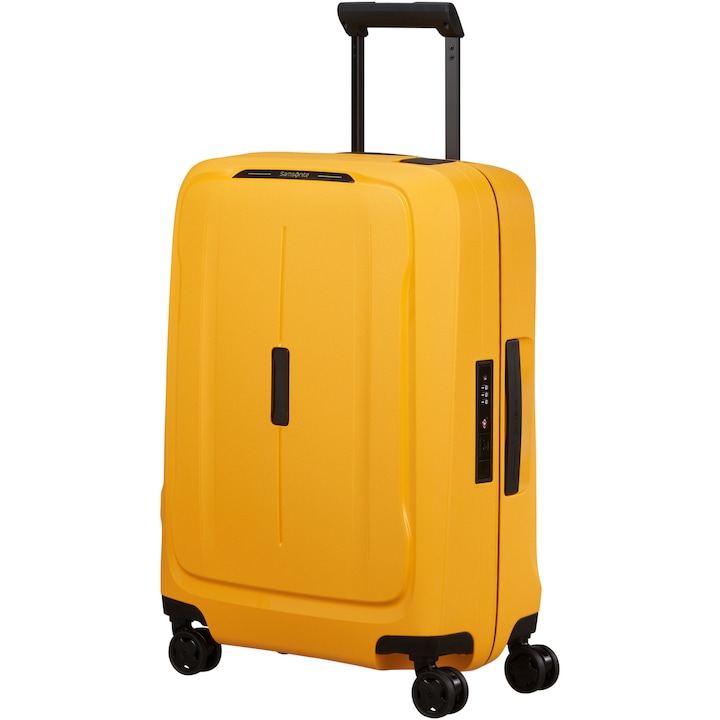 Куфар с колелца Samsonite Essens Spinner, 55x40x20 см, 39 литра, Жълт
