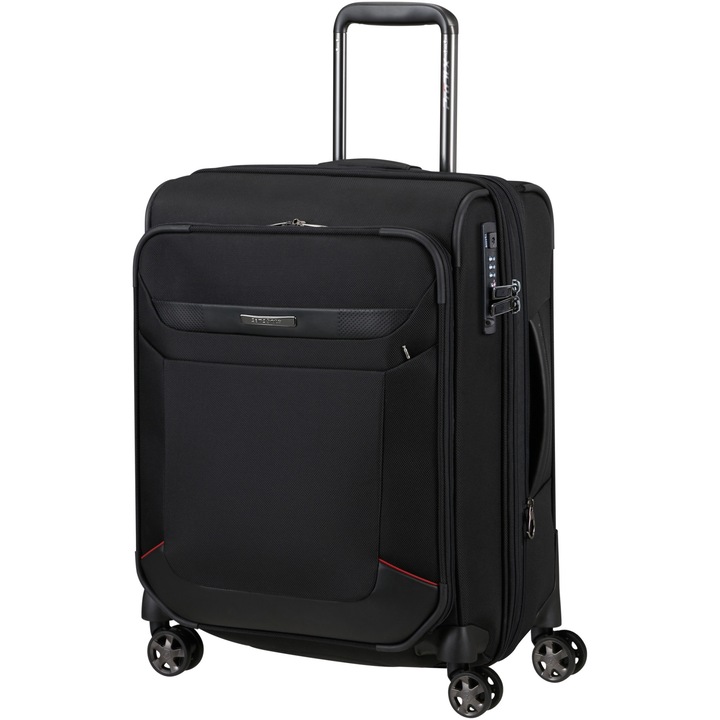 Куфар с колелца Samsonite Pro-DLX 6 Spinner, 55x40x23/28 см, 45/52,5 литра, Черен