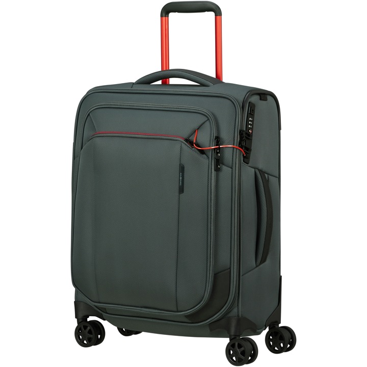 Куфар с колелца Samsonite Respark Spinner, 55x40x20 см, 43 литра, Черен