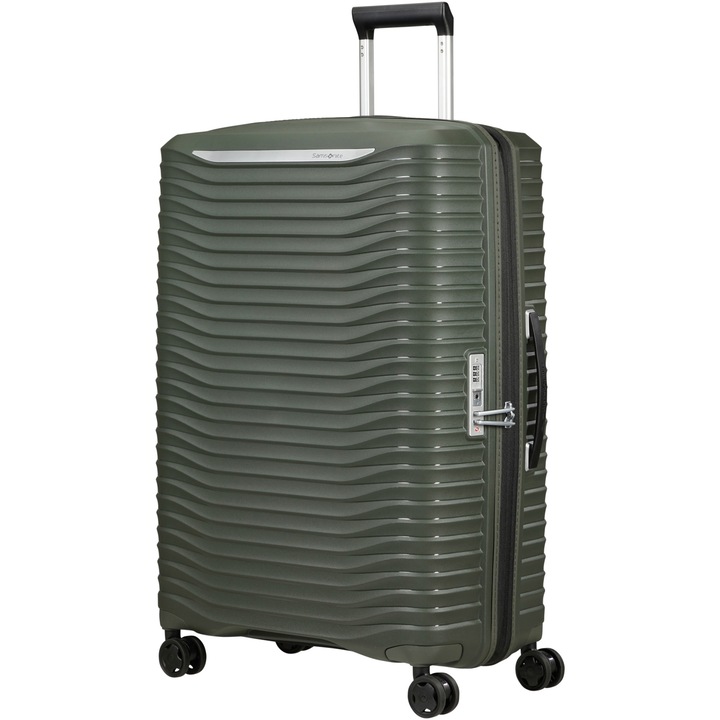 Troler extensibil Samsonite Upscape Spinner, 75x51x30/33 cm, 104/114 litri, gri