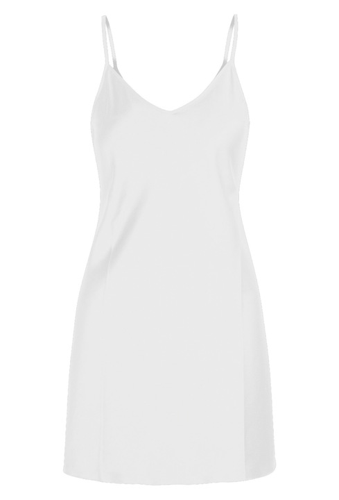 LingaDore, Neglijeu de satin cu decolteu in V, Alb murdar