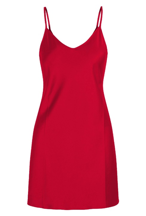 LingaDore, Neglijeu de satin cu decolteu in V, Rosu