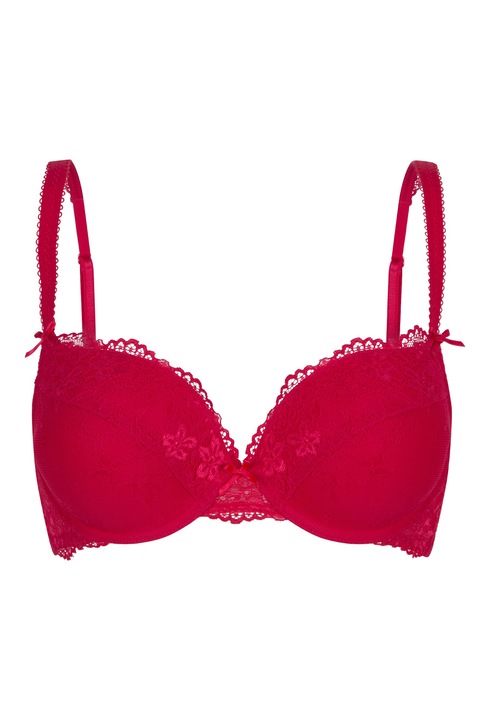 LingaDore, Sutien push-up cu dantela Daily, Rosu