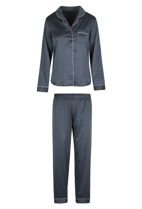 LingaDore, Pijama lunga de satin, Gri