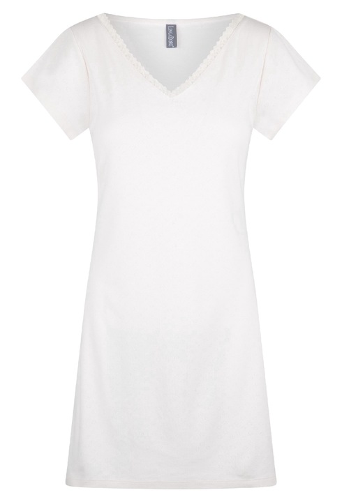 LingaDore, Rochie cu decolteu in V, Crem, XL