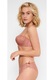 LingaDore, Sutien balconette de dantela, Rosu stins, 75C