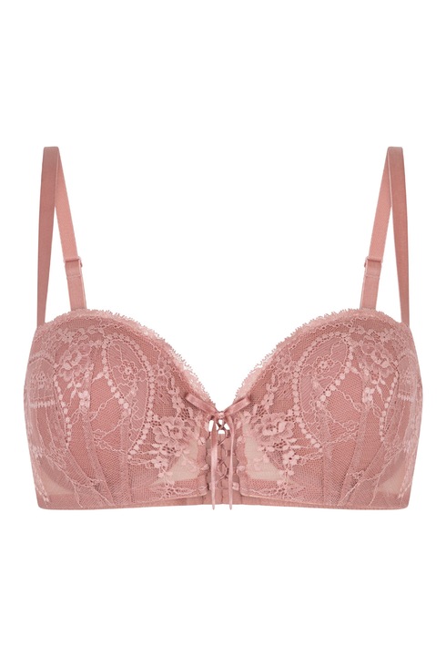 LingaDore, Sutien balconette de dantela, Rosu stins, 75C