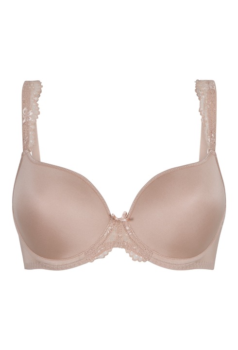 LingaDore, Sutien cu burete si detalii de dantela, Bej, 90C
