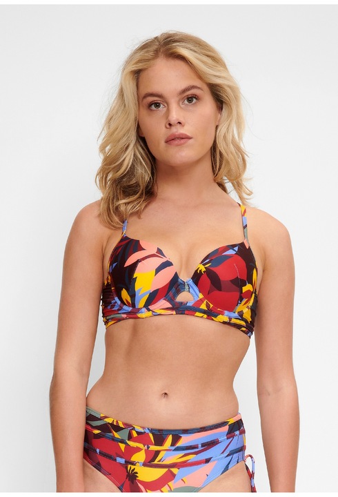 LingaDore, Sutien de baie cu imprimeu, Multicolor, 70A