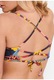 LingaDore, Sutien de baie cu imprimeu, Multicolor, 70A