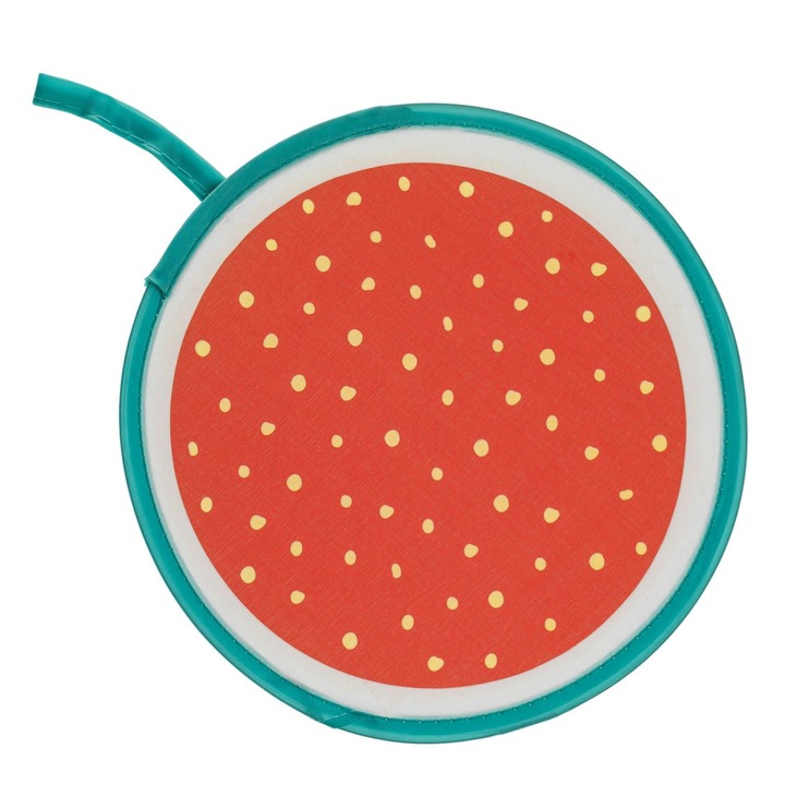 Görögdinnye modell legyező Shopiens huzattal, 20,5 cm