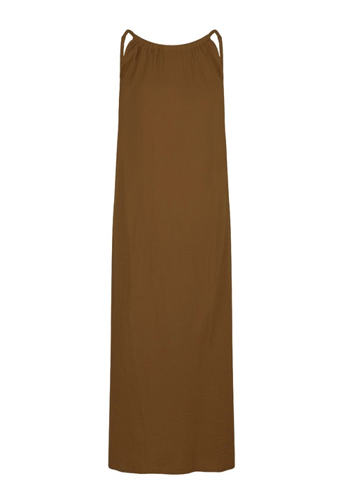 LingaDore, Rochie maxi de plaja cu spate decupat, Kaki